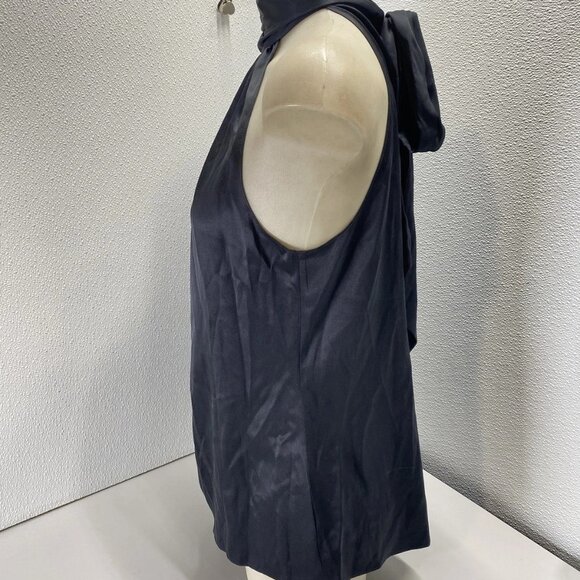NEW RAMY BROOK Women’s Lori Silk High Neck Tank Top Blouse Black Size M - Picture 11 of 14